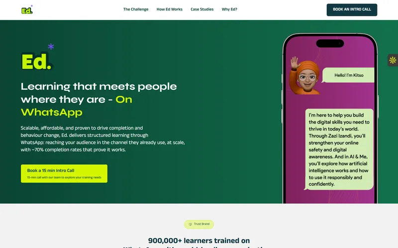 Digify Africa website — digital skills enrolment funnel